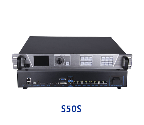 Sysolution 2 em 1 processador video S50S, 8 saídas dos ethernet, 5200,000 pixéis, 4k 60Hz, 4 imagens